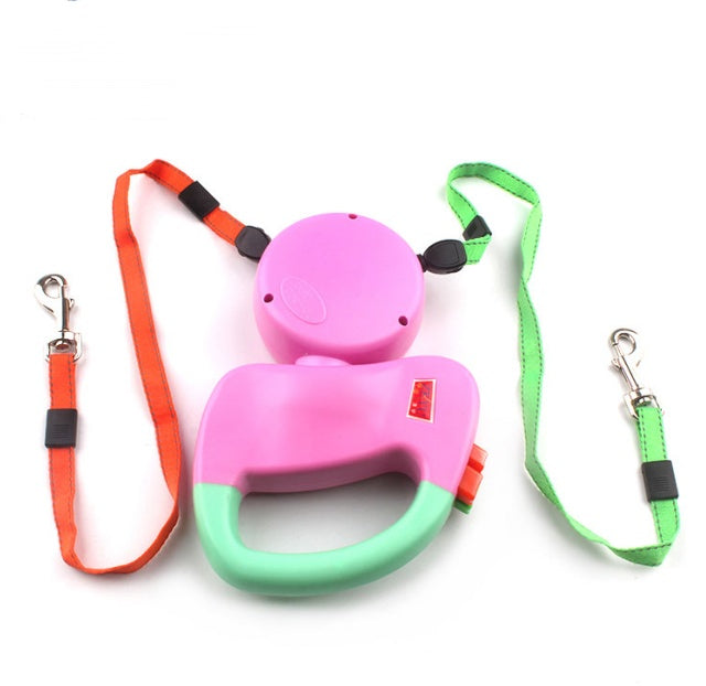 Retractable Dual Pet Dog Walking Leash - Snoopy Doo