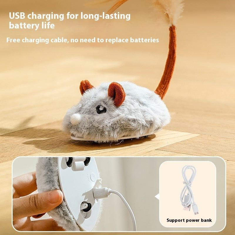 Electric Mouse Cat Toy: Self-Hi Relieving Pole - Snoopy Doo